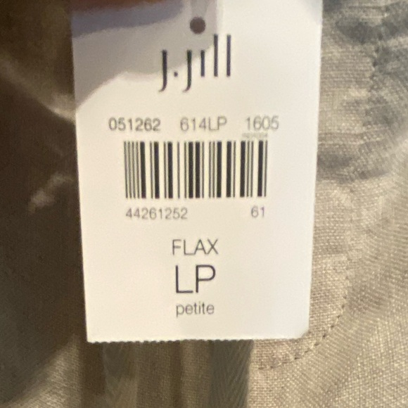 J.Jill Love Linen Flax Relaxed Fit Ankle Pants Women's Large Petite NWT - Picture 11 of 13